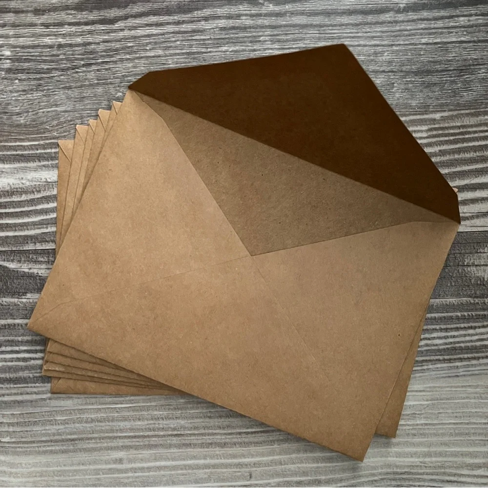 Handmade Fall Greeting Cards Set of 6 5”x7” With Envelopes